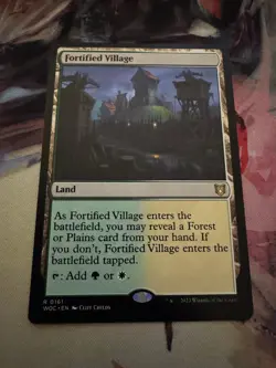 Fortified Village 161 Rare Commander: Wilds of Eldraine Magic: The Gathering NM - Image 1