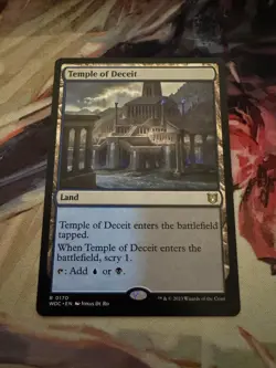 Temple of Deceit 170 Rare Commander: Wilds of Eldraine Magic: The Gathering NM - Image 1