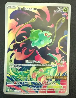 2025 Pokemon Bulbasaur #133/132 Illustration Rare MEGA EVOLUTION STAMPED NM - Image 1