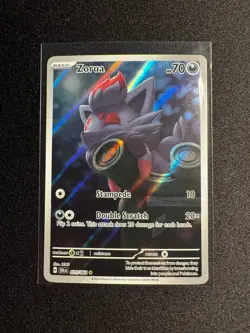 2024 POKEMON SFA EN-SHROUDED FABLE ILLUSTRATION RARE #075 ZORUA - Image 1