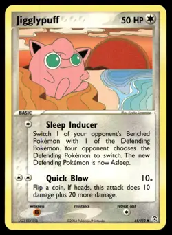 EX-NM FireRed & LeafGreen Jigglypuff Common 65/112 2004 Pokemon TCG - Image 1