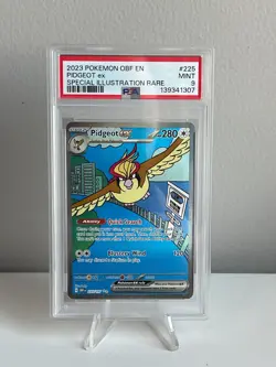 Pidgeot EX 2023 Pokemon Obsidian Flames SIR OBF EN 225/197 PSA 9 - Image 1