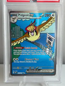 Pidgeot EX 2023 Pokemon Obsidian Flames SIR OBF EN 225/197 PSA 9 - Image 2