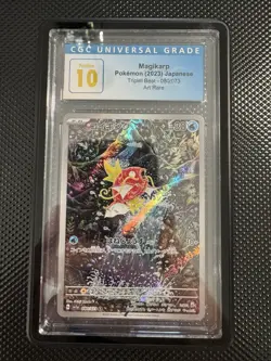 CGC PRISTINE 10 Magikarp Triple Beat Japanese Art Rare Pokemon 080/073 - Image 1