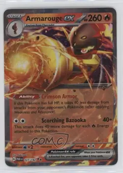 Armarouge ex Pokemon Scarlet & Violet Paradox Rift (PAREN) #027 - Image 1