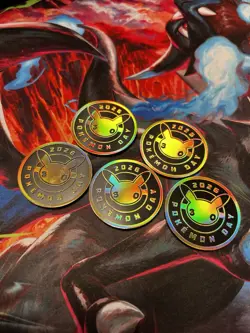 Lot Of 5 30th Anniversary Pokemon Day Coin. Pikachu TCG - Image 1