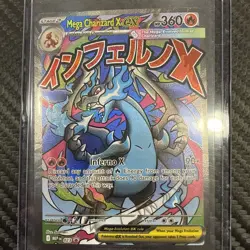 Pokemon Mega Charizard X ex 023 Me: Mega Evolution Promo Holo 360HP - Image 1