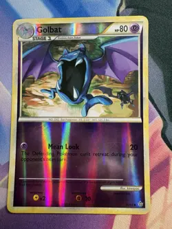 2010 Pokemon, HGSS Unleashed, #30/95 Golbat, Reverse Holo Uncommon - Image 1