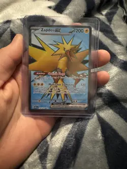 Pokemon Zapdos ex 192/165 Scarlet & Violet 151 - Image 1
