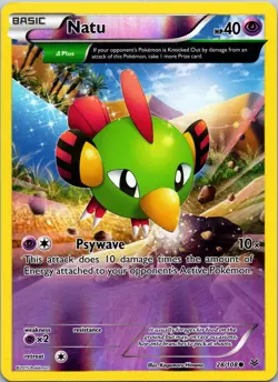 Natu (28 Delta) 28/108 XY - Roaring Skies NM Pokemon TCG - Image 1