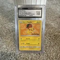 Pokemon TCG Ash's Pikachu SM110 Black Star Promo 2017 Movie - Image 1