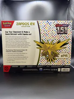 Pokemon TCG Scarlet & Violet 151 Zapdos EX Box - New Factory Sealed - Image 2