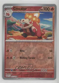 Crocalor Reverse Foil Pokemon SV01: Scarlet & Violet #037 - Image 1