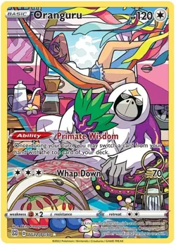 LP Pokemon Oranguru - TG12/TG30 - Character Rare Lightly Played Brilliant Stars - Image 1