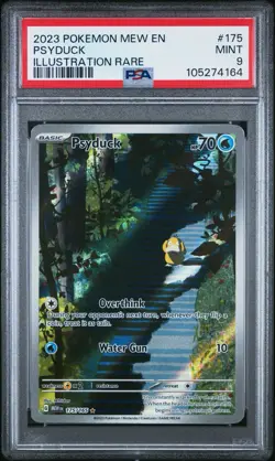 2023 POKEMON MEW EN-151 ILLUSTRATION RARE #175 PSYDUCK PSA 9 - Image 1