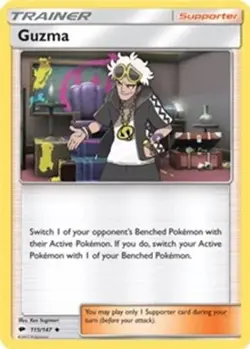 Guzma (#115/147) SM - Burning Shadows MP Pokemon - Image 1