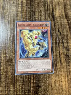 Yugioh! Gogogo Golem - Golden Form - SECE-EN090 - 1st Edition Near Mint, English - Image 1