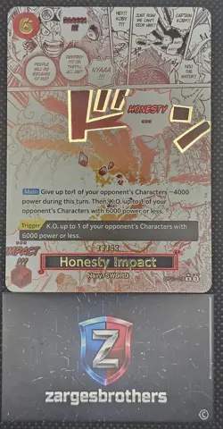 Honesty Impact OP11-018 Alt Art R Event English One Piece Card - Image 1