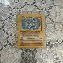 Pokemon Machamp 8/102 Base Set 1st edition Holo Rare 100 HP 60 Attack Card - Image 1