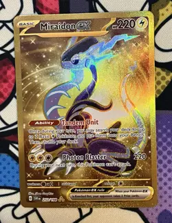 Pokemon Miraidon ex 253/198 Hyper Rare Full Art Holo EX SV01 Card - Image 1