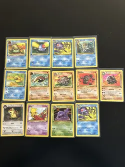 Lot of 13 Pokemon cards Vintage Wotc - ALL 1st Edition NM-LP Overall - Image 1