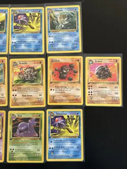 Lot of 13 Pokemon cards Vintage Wotc - ALL 1st Edition NM-LP Overall - Image 3