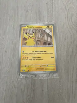 Pokemon Pikachu At The Museum x Natural History London Jumbo Card - Sealed - Image 1