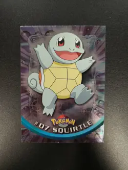 2000 Topps Chrome Pokemon Cards - Series 1 - Squirtle #07 - HP - Image 1