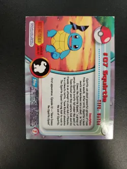 2000 Topps Chrome Pokemon Cards - Series 1 - Squirtle #07 - HP - Image 2