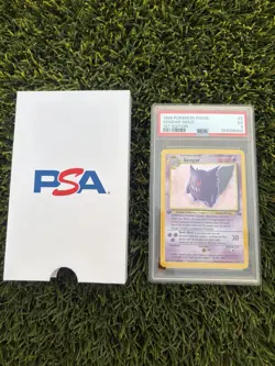Gengar 5/62 Fossil Holo 1st Edition Pokemon TCG Card 1999 PSA 5 (FRESHLY GRADED) - Image 1