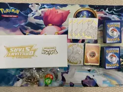 Pokemon TCG cards bulk lot - 200 assorted cards + ETB box & accessories + more - Image 1