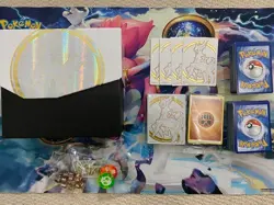 Pokemon TCG cards bulk lot - 200 assorted cards + ETB box & accessories + more - Image 2