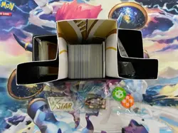 Pokemon TCG cards bulk lot - 200 assorted cards + ETB box & accessories + more - Image 4