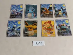 8 Pokemon x Van Gogh Black Star Promo ACG Art Card - read description - Image 1