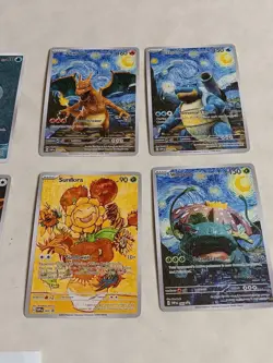 8 Pokemon x Van Gogh Black Star Promo ACG Art Card - read description - Image 3
