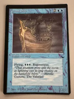 Ghost Ship The Dark MTG off center miscut misprint error ©1994 - Image 1