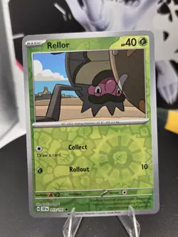 Rellor 013/191 Sv08: Surging Sparks Reverse Holo - Pokemon - Free Shipping - NM - Image 1