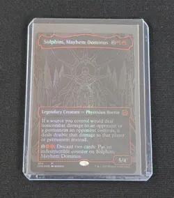 Solphim, Mayhem Dominus - Oil Slick Raised Foil Phyrexia: All Wil Be One NM - Image 1