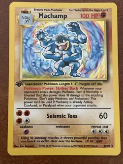 Pokemon Machamp 8/102 Deck Exclusives 1st Edition Holo Rare 100 HP - Image 1