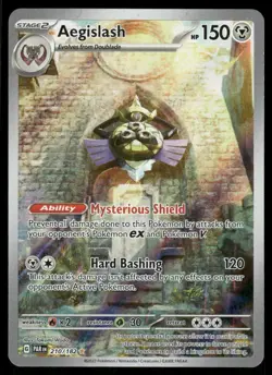 Pokemon Cards Aegislash 210/182 Paradox Rift Illustration Rare NM - Image 1