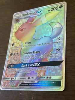 Pokemon Card Rainbow Espeon GX 152/149 PSA 6 & Umbreon GX 154/149 MP Rainbow - Image 2