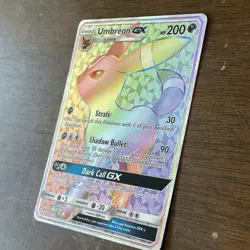 Pokemon Card Rainbow Espeon GX 152/149 PSA 6 & Umbreon GX 154/149 MP Rainbow - Image 4