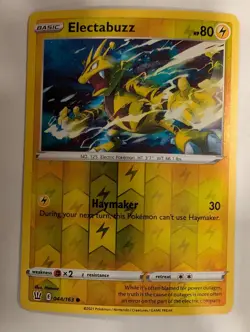 Electabuzz 044/163 - Battle Styles Reverse Pokemon Holo Foil Nice! - Image 1