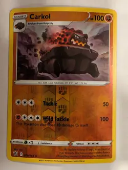Carkol 079/163 - Battle Styles Reverse Pokemon Holo Foil Nice! - Image 1