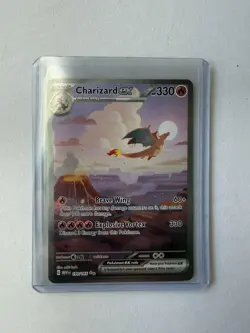 Pokemon TCG Charizard EX 199/165 SV 151 Special Illustration Rare LP - Image 1