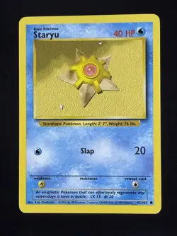 STARYU 65/102 COMMON BASE SET UNLIMITED POKEMON - Image 1