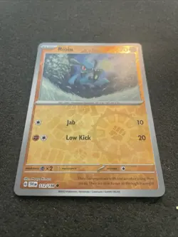 Riolu Reverse Holo NM SV1 112/198 Scarlet & Violet Pokemon Card - Image 2