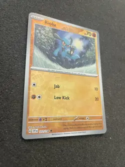 Riolu Reverse Holo NM SV1 112/198 Scarlet & Violet Pokemon Card - Image 3