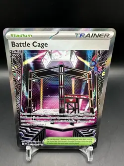 Pokemon TCG Battle Cage Ultra Rare Full Art Holo Trainer Stadium 116/094 English - Image 1
