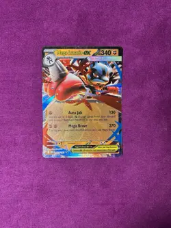 Mega Lucario ex 077/132 ME01: Mega Evolution Pokemon TCG NM - Image 1